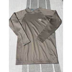 ONeill Mens Large Gray Long Sleeve Rash Guard Surf Swim Shirt Sun Protection L